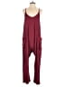 Anrabess Solid Burgundy Jumpsuit Size M - photo 1