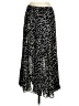 Rafael 100% Polyester Animal Print Black Casual Skirt Size S (petite) - photo 2