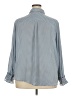 Who What Wear 100% Polyester Polka Dots Blue Long Sleeve Blouse Size 2X - photo 2