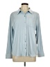 32 Degrees Solid Blue Gray Long Sleeve Blouse Size L - photo 1