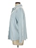 32 Degrees Solid Blue Gray Long Sleeve Blouse Size L - photo 5