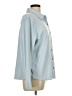 32 Degrees Solid Blue Gray Long Sleeve Blouse Size L - photo 4