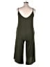 Jolie Solid Green Jumpsuit Size S - photo 2