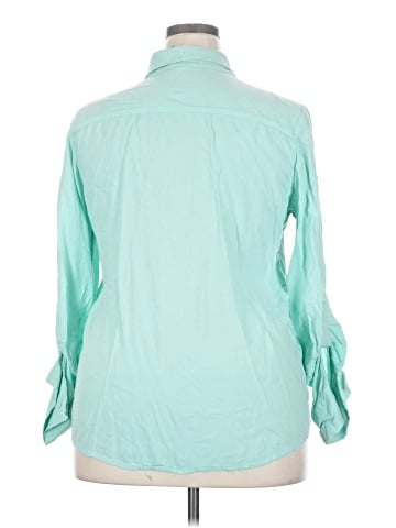 White Stag 3/4 Sleeve Button-Down Shirt (view 2)