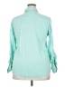 White Stag 100% Rayon Teal 3/4 Sleeve Button-Down Shirt Size 20 - photo 2