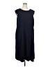 Talbots 100% Cotton Solid Blue Casual Dress Size 20 - photo 1