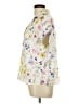 Maison d' Amelie Floral White Short Sleeve Blouse Size L - photo 5