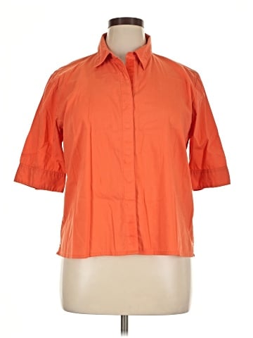 Worthington 3/4 Sleeve Button-Down Shirt (view 1)