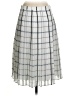 Ann Taylor 100% Polyester Plaid Gray Casual Skirt Size 4 - photo 2