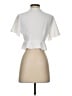 Windsor 100% Polyester Ivory Short Sleeve Blouse Size S - photo 2