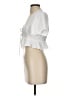 Windsor 100% Polyester Ivory Short Sleeve Blouse Size S - photo 5