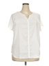 Van Heusen 100% Polyester Ivory Short Sleeve Blouse Size XXL - photo 1