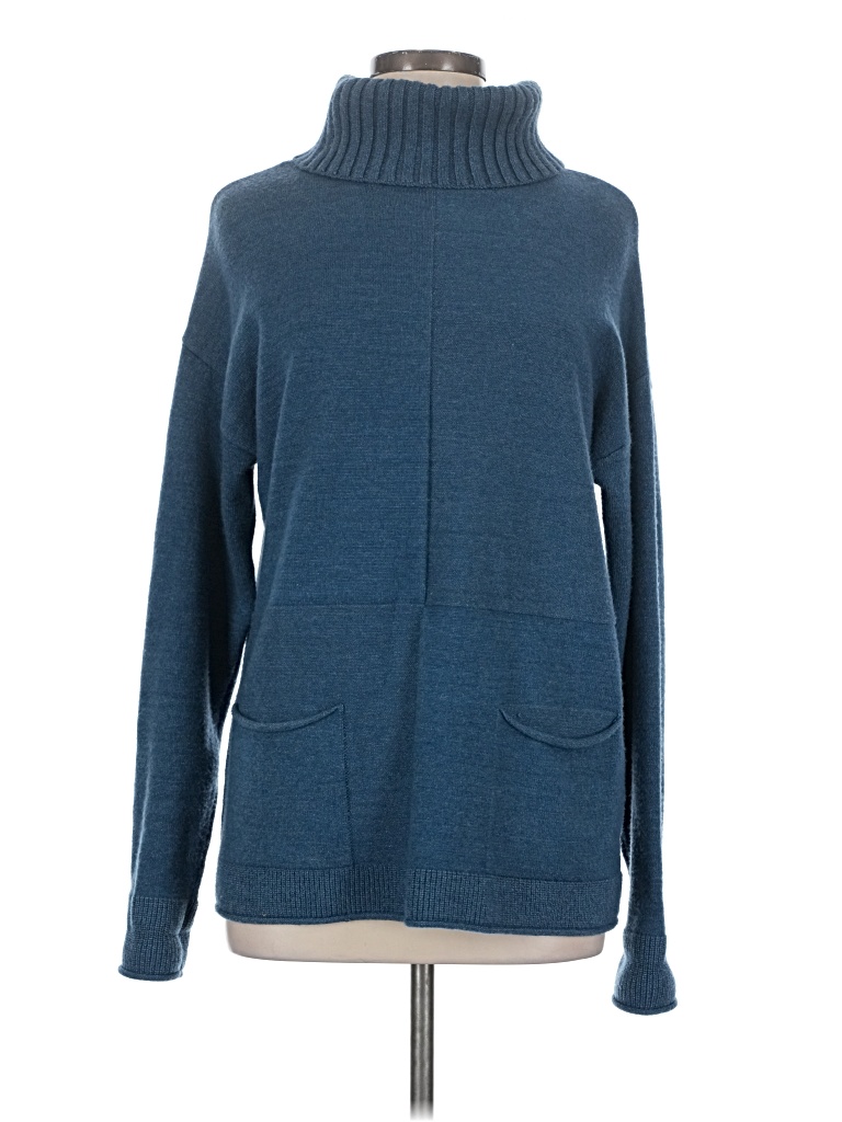 Pre-owned Renuar Turtleneck Sweater In Blue