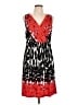 Versona Graphic Red Cocktail Dress Size L - photo 1