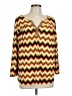 Ruby Rd. Gold Long Sleeve Henley Size L - photo 1