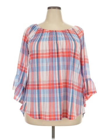 New York Laundry 3/4 Sleeve Blouse (view 1)