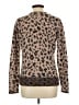 Magaschoni 100% Cashmere Animal Print Brown Cashmere Pullover Sweater Size L - photo 2
