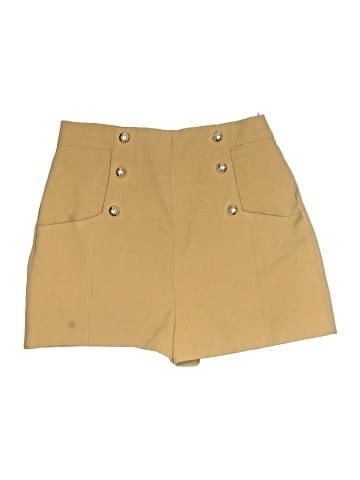 Zara Khaki Shorts (view 1)