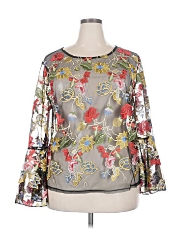 impulsive Long Sleeve Blouse (view 1)