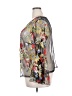 impulsive 100% Nylon Silver Long Sleeve Blouse Size 2X - photo 5