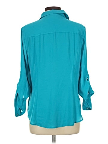 MICHAEL Michael Kors 3/4 Sleeve Button-Down Shirt (view 2)