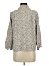 Assorted Brands Floral Gray Tan 3/4 Sleeve Button-Down Shirt Size 11 - photo 2