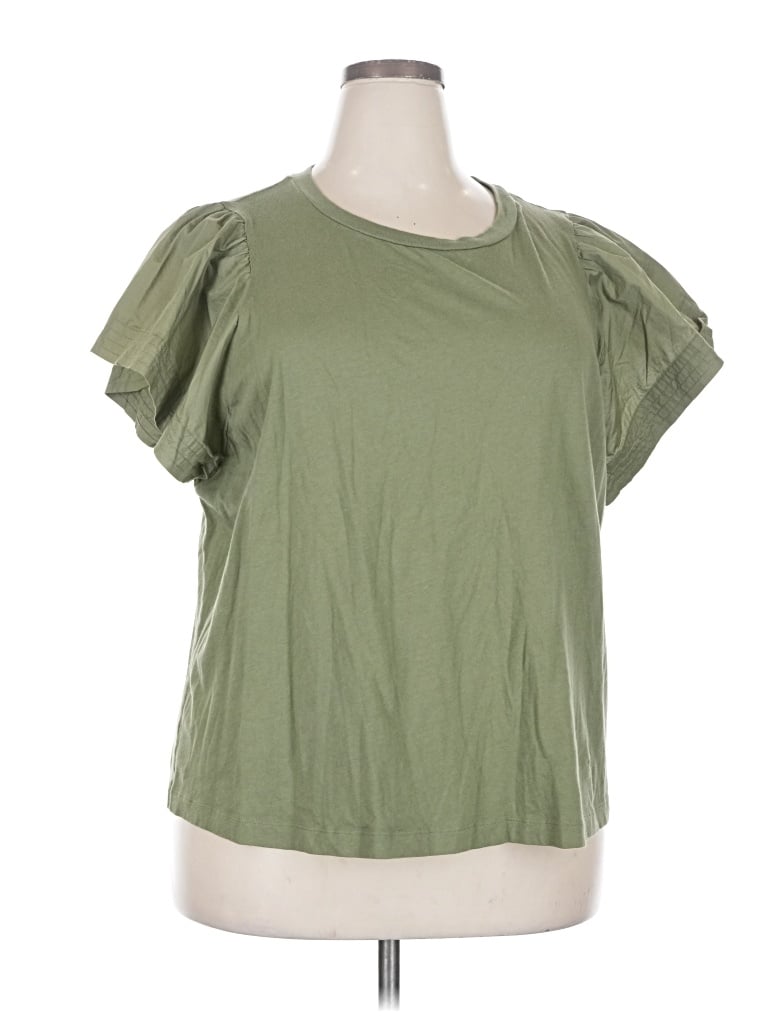 Pre-owned Old Navy Short Sleeve T-shirt In Green