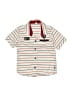 Assorted Brands Stripes Red Short Sleeve Button-Down Shirt Size XL (kids) - photo 1
