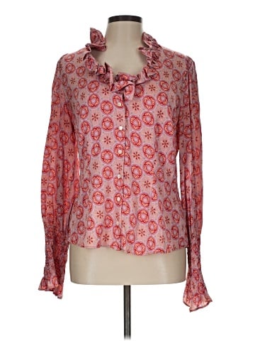 Etcetera Long Sleeve Silk Top (view 1)