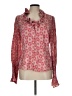 Etcetera Pink Long Sleeve Silk Top Size 12 - photo 1