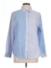 Chico's 100% Cotton Color Block Blue Long Sleeve Button-Down Shirt Size Lg (2) - photo 1