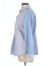 Chico's 100% Cotton Color Block Blue Long Sleeve Button-Down Shirt Size Lg (2) - photo 5