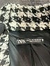 Zara Houndstooth Gray Blazer Size XS - photo 6