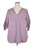 BLOOMCHIC 100% Polyester Purple 3/4 Sleeve Blouse Size 18 - 20 - photo 1