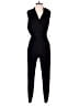 Mango 100% Polyester Solid Black Jumpsuit Size 4 - photo 1