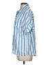 Unbranded Stripes Blue Short Sleeve Blouse Size M - photo 5