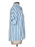 Unbranded Stripes Blue Short Sleeve Blouse Size M - photo 4