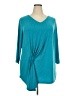 Susan Graver Teal 3/4 Sleeve Top Size 2X - photo 1