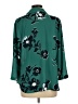 Van Heusen 100% Polyester Floral Green 3/4 Sleeve Blouse Size L - photo 2