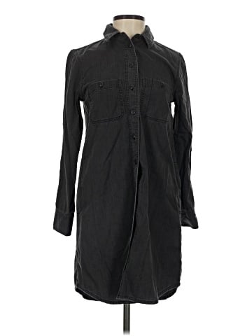 Madewell Black Denim Shirtdress (view 1)