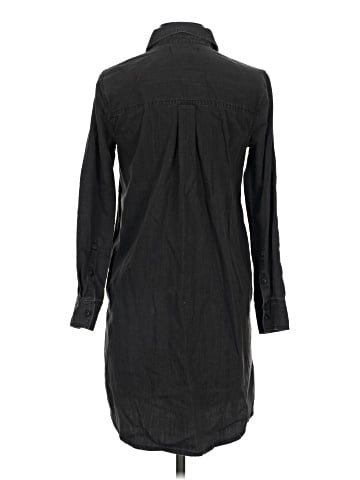 Madewell Black Denim Shirtdress (view 2)