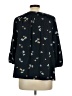J.Jill Blue Black 3/4 Sleeve Blouse Size L (petite) - photo 2