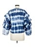 Ulla Johnson Blue 3/4 Sleeve Blouse Size 8 - photo 2