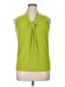 Kasper Green Sleeveless Blouse Size L - photo 1