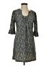 Aryeh Paisley Gray Casual Dress Size S - photo 1