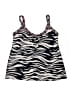 Kim Rogers Animal Print Black Swimsuit Top Size 16 - photo 1