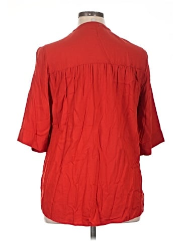 Woman Within 3/4 Sleeve Blouse (view 2)