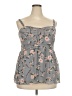 Torrid 100% Polyester Gray Sleeveless Blouse Size 2X Plus (2) - photo 1