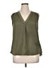 Vince Camuto 100% Polyester Green Sleeveless Blouse Size XL - photo 1