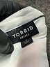 Torrid 100% Polyester Stripes Ivory Short Sleeve Blouse Size 2X Plus (2) - photo 7